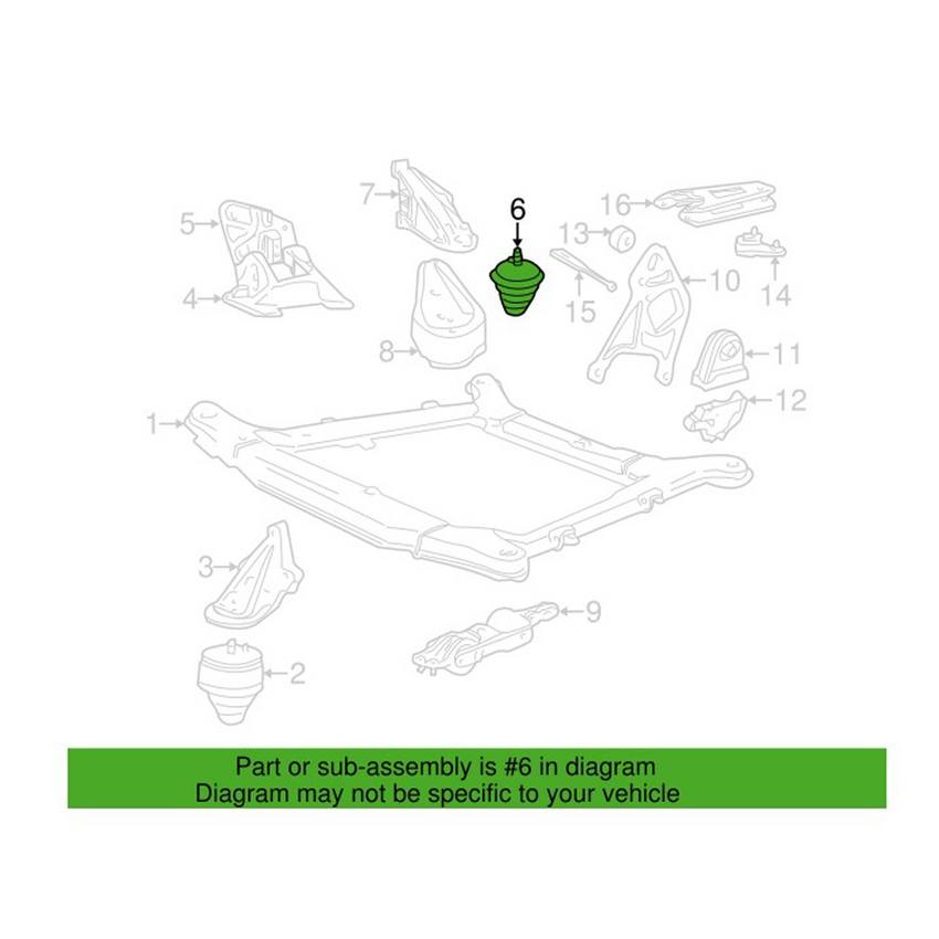 Volvo Engine Mount - Rear 9434435